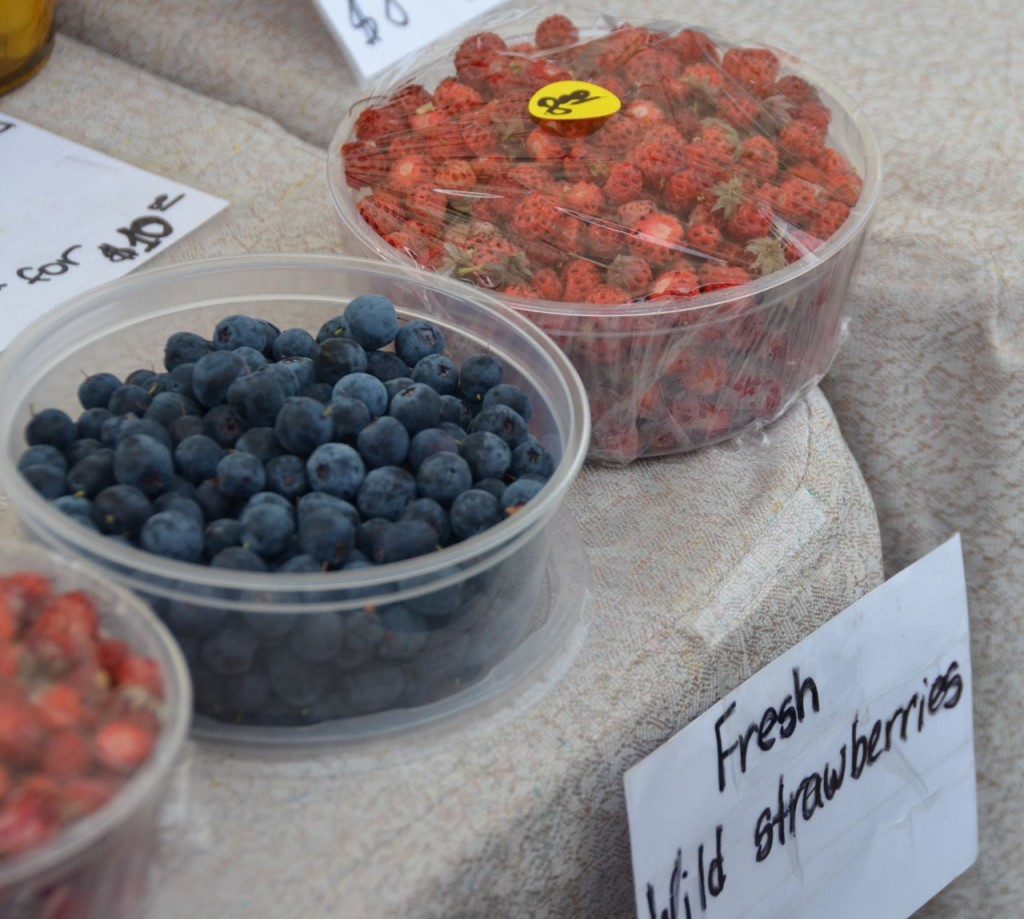 $8 for wild strawberries as small as blueberries