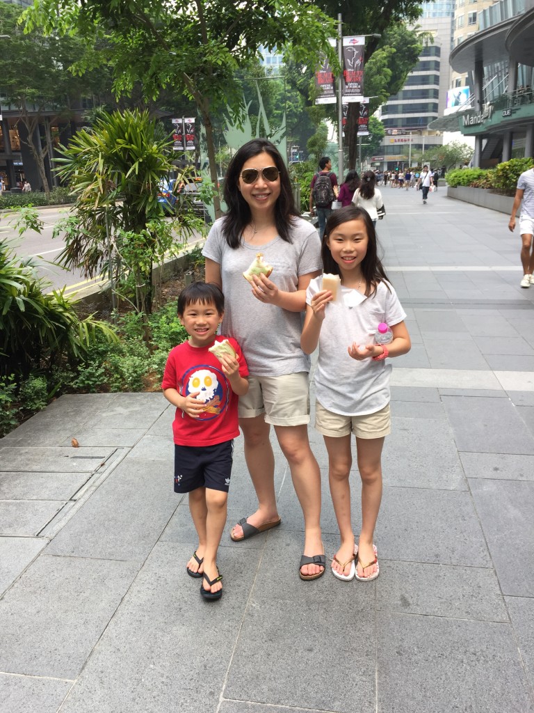 Happiness is having ice cream on a hot day
