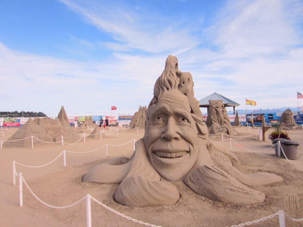 Before we caught the ferry in Nanimo for Gabriola, we stopped by the Sand Scuplture exhibition in Parksville